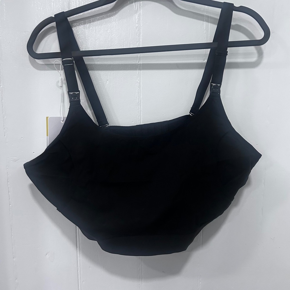 Momcozy Hands Free Nursing Pumping Bra Black 2XL NWT With Pads and Extender